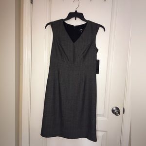 Mossimo Gray Structured Herringbone Pattern Stretch Sheath Dress - NWT